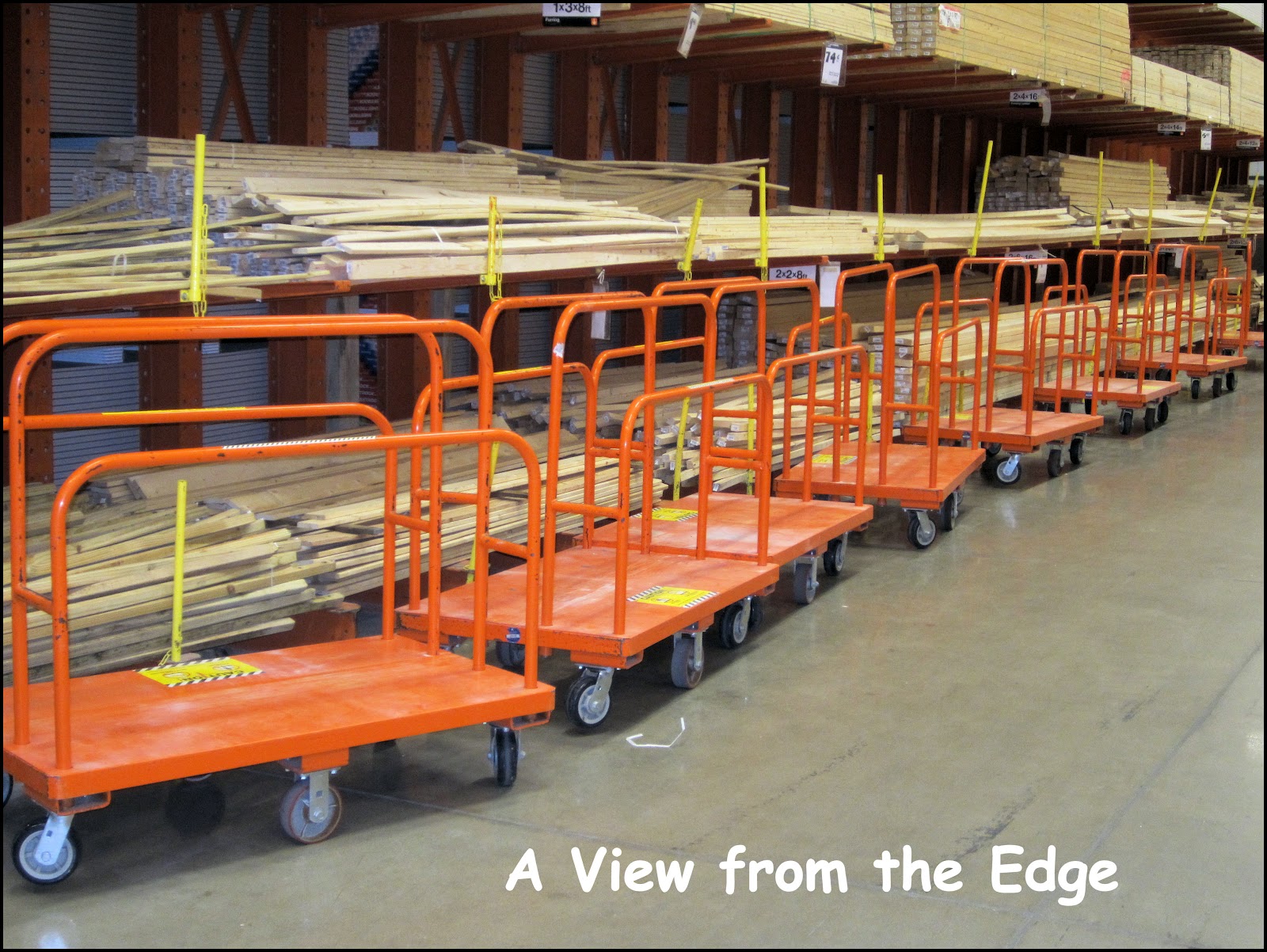 A View from the Edge Thursday's Things in a Row Home Depot Part One