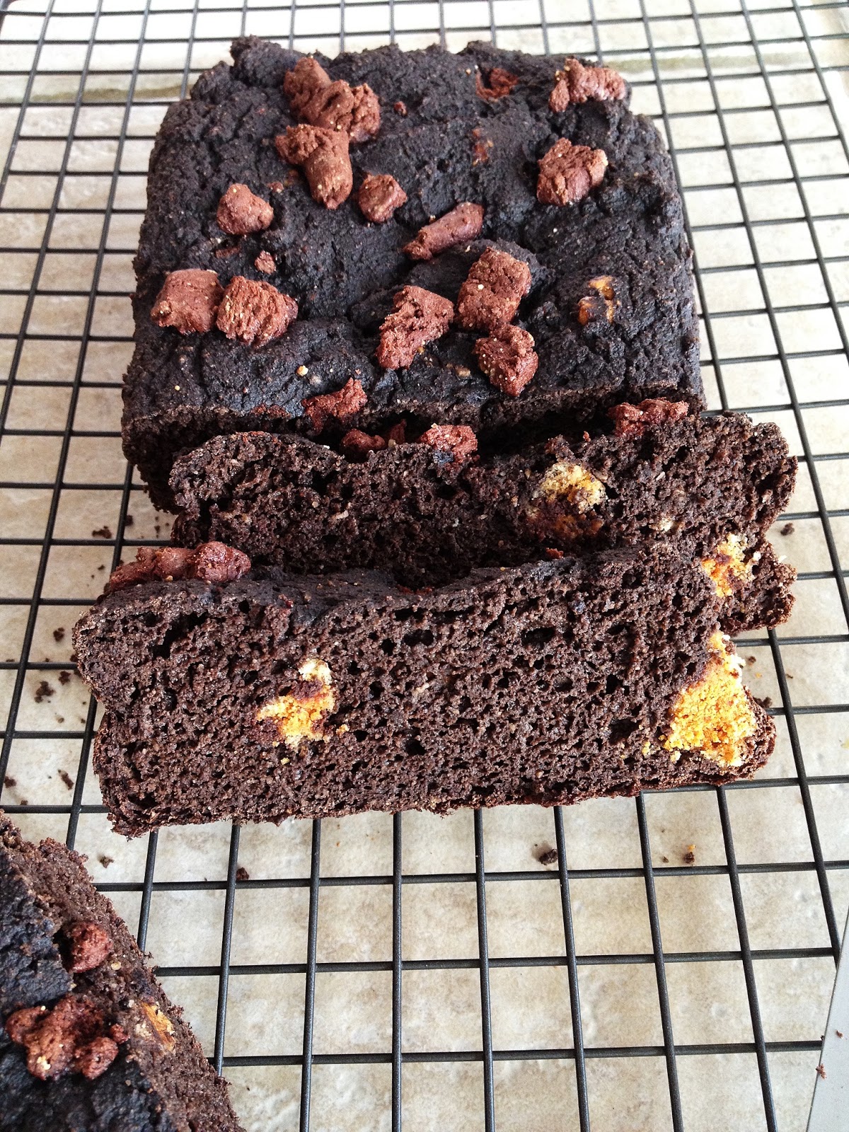 clarkpharm Chocolate Brownie Protein Bread with Quest Bar Bits