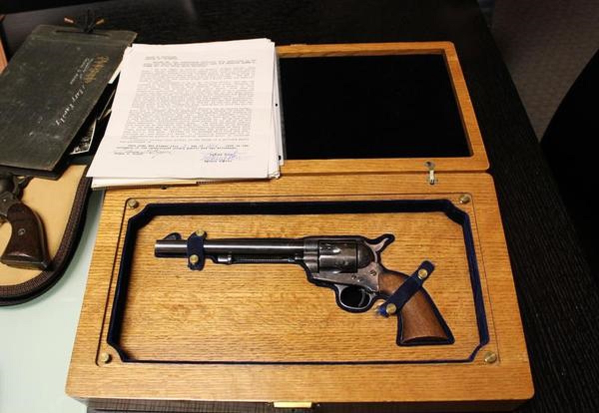 Wyatt Earp’s Colt .45-caliber Revolver. Sold for $225,000 ~