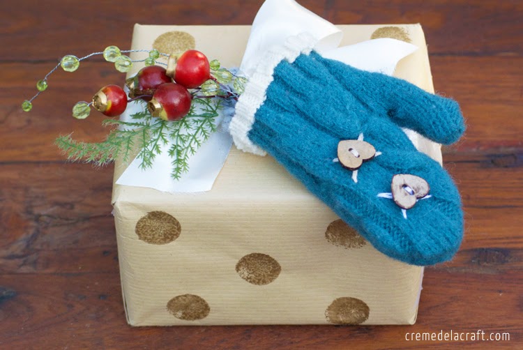 DIY: Mini Mitten Ornaments from an Old Sweater