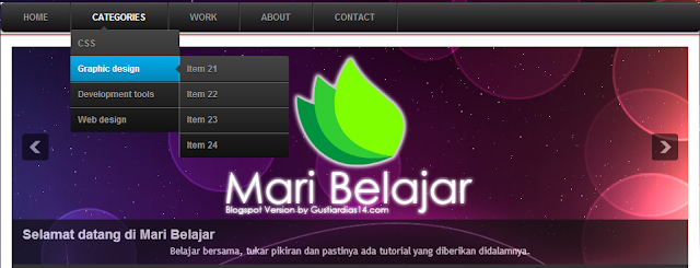 Membuat menu drop down animasi css3 di blog Membuat menu drop down animasi css3 di blog