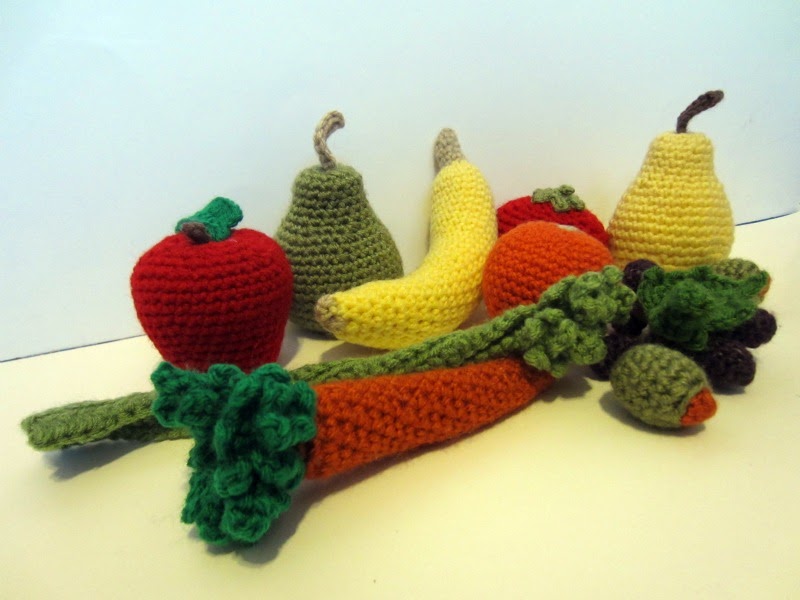 Crochet Every Day Apr 21 Fruit and Vegetable Basket COMPLETED