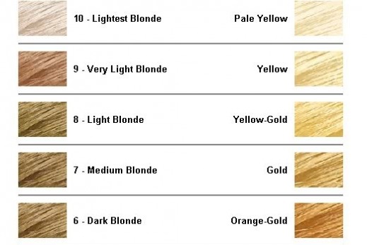 Natural Hair Color Levels Natural Hair Color Levels