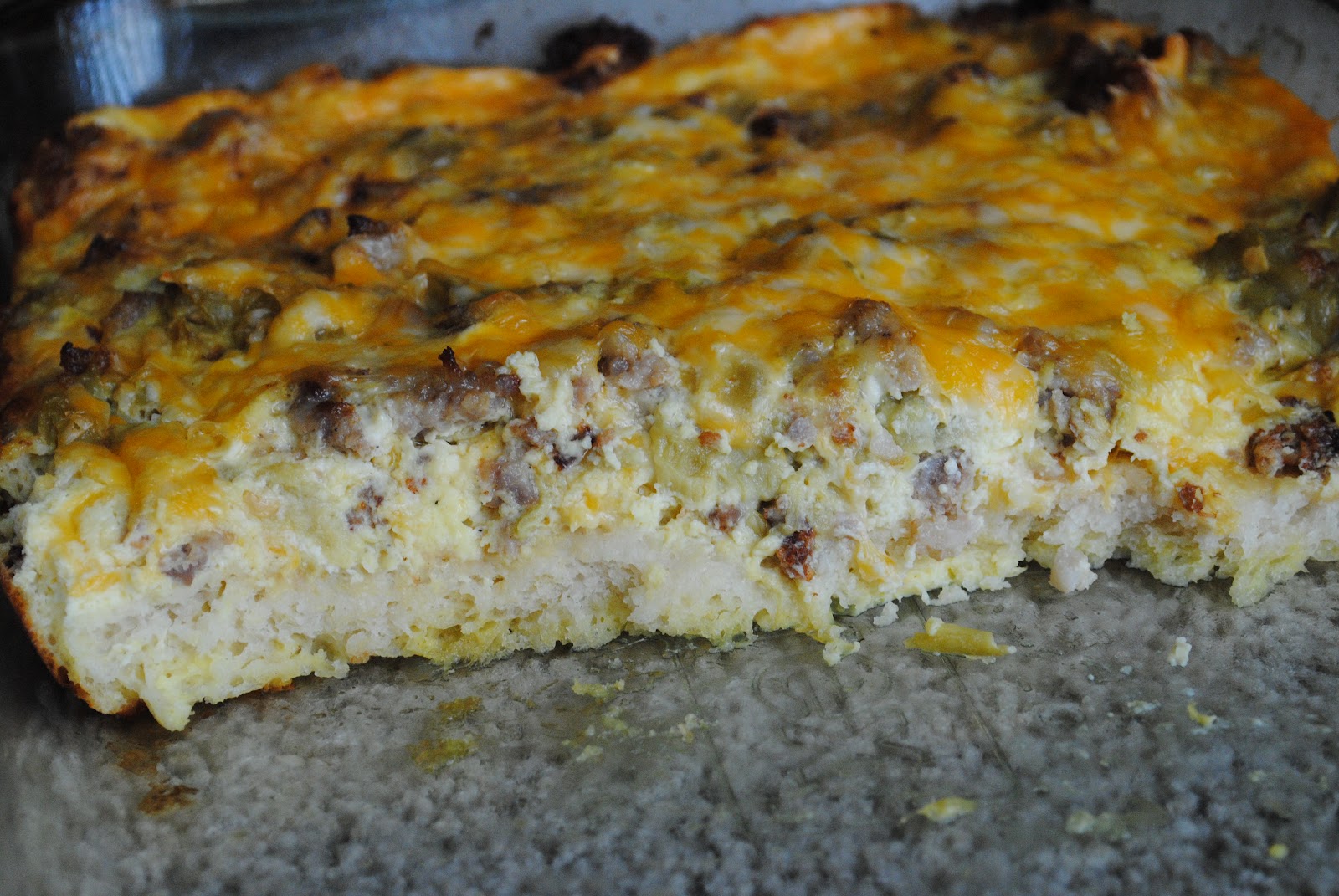 Fabulously Delicious Green Chile Breakfast Casserole