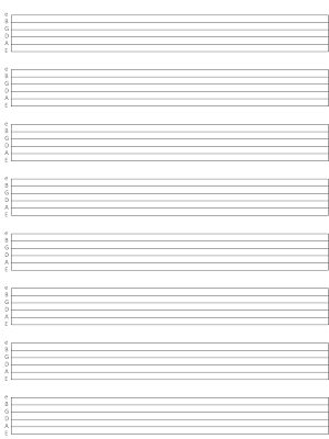 Blank Tab Sheets
