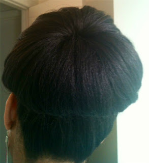 supersized bun hairstyles back view