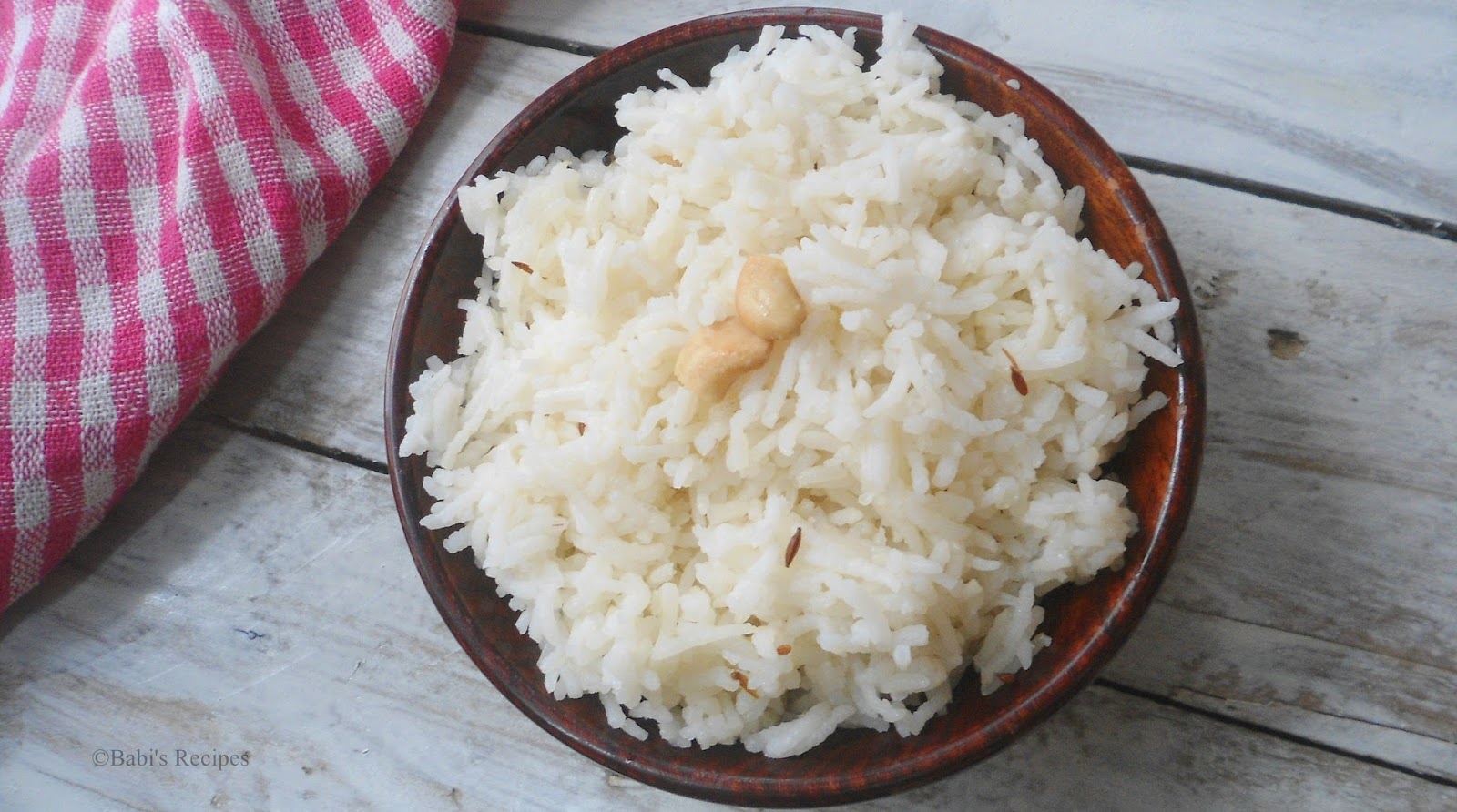Babi 's Recipes Jeera Pulao Jeera Rice Easy Rice Variety