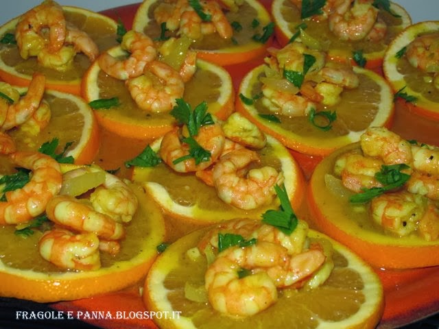 gamberi al curry