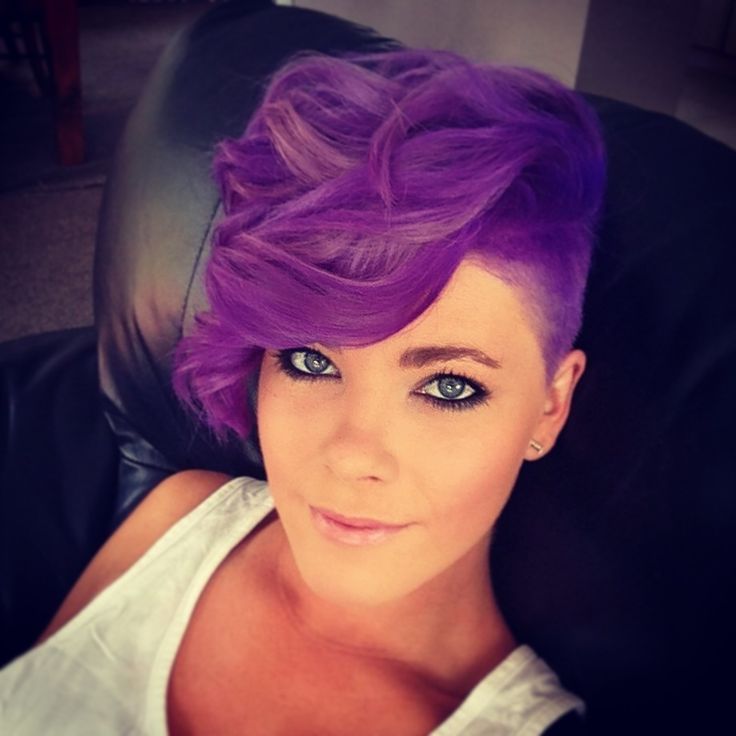 La Moda En Tu Cabello Color De Cabello Morado Purple Hair Tendencias 2016