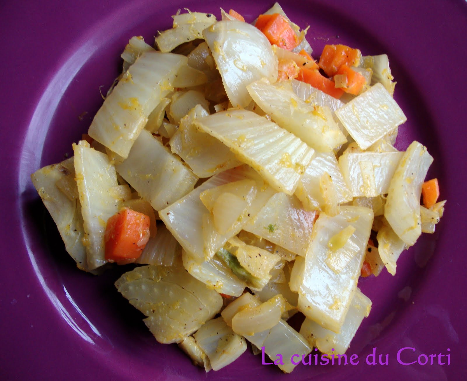 La Cuisine du Corti Fenouil braisé à l'orange