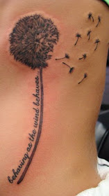 dandelion tattoos. dandelion tattoo.