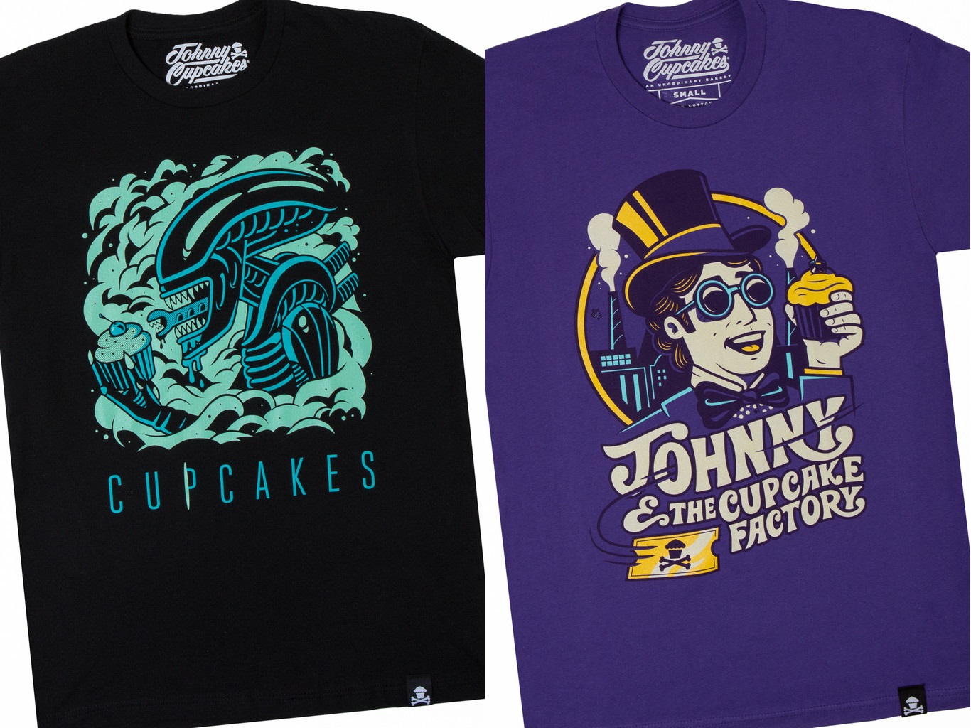 The Blot Says... New Johnny Cupcakes Movie TShirts Alien & Charlie & the Chocolate Factory