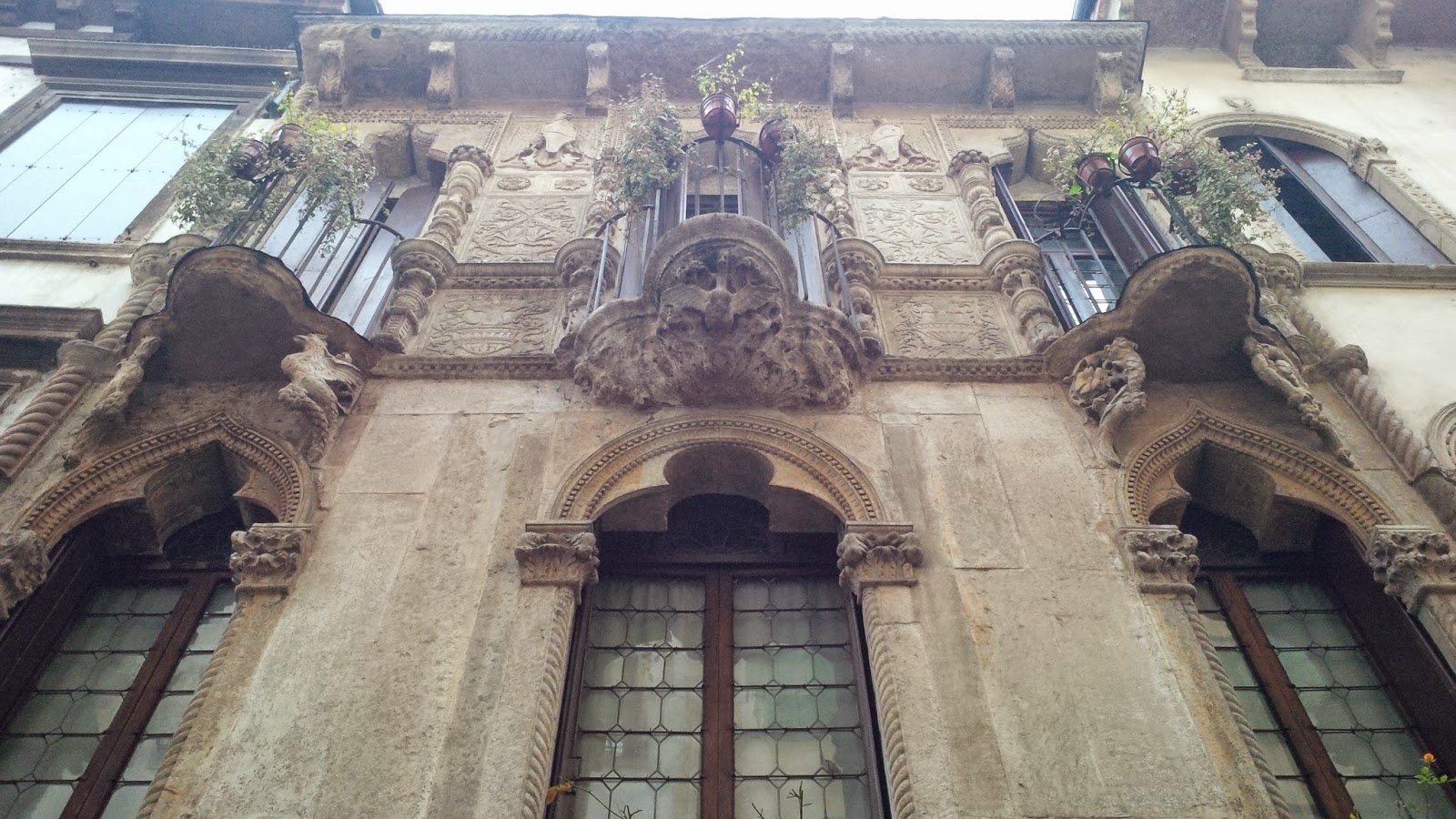 The facade of Antonio Pigafetta's house in Vicenza, Italy