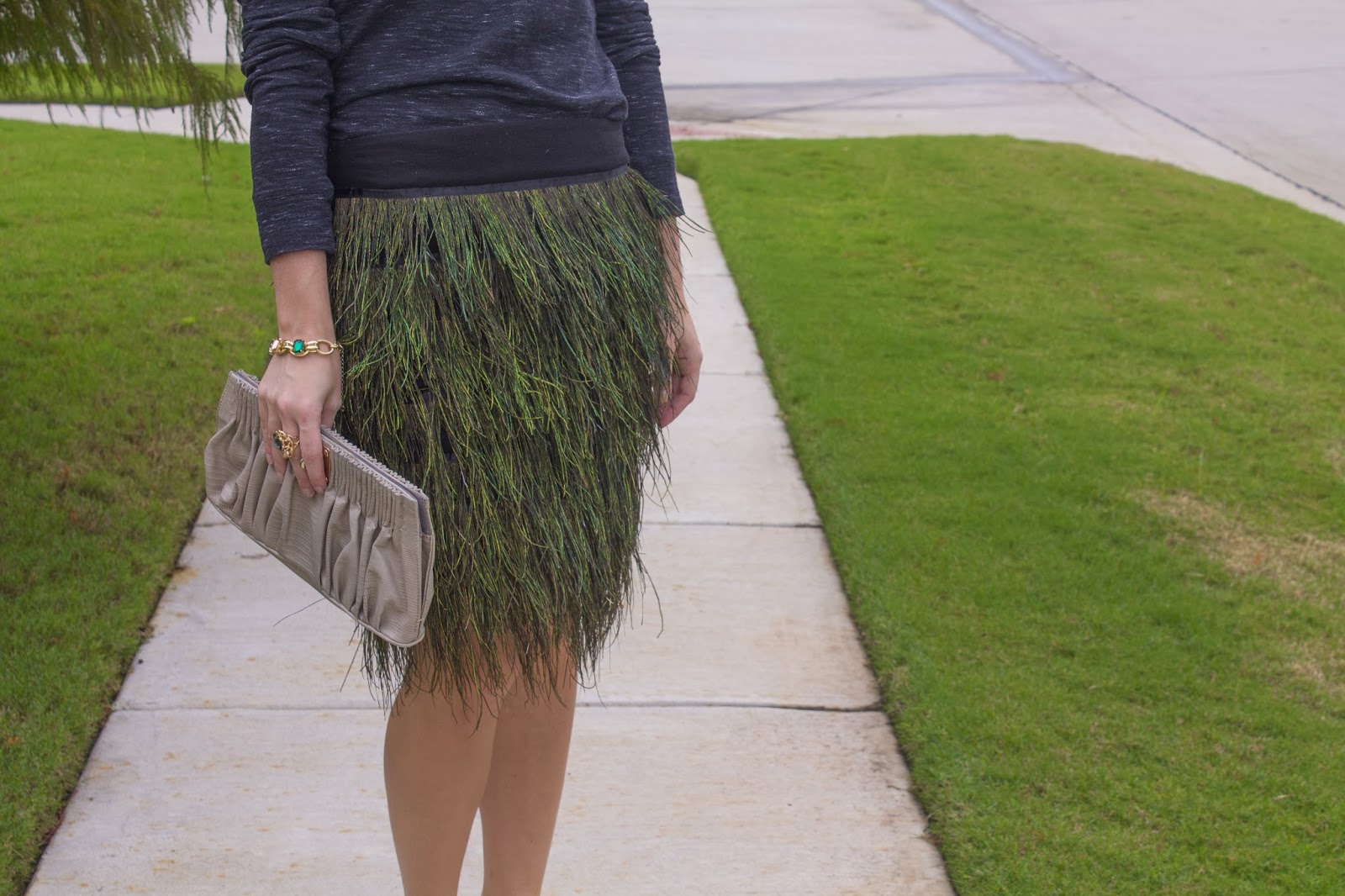 DIY Feather Skirt individually abby
