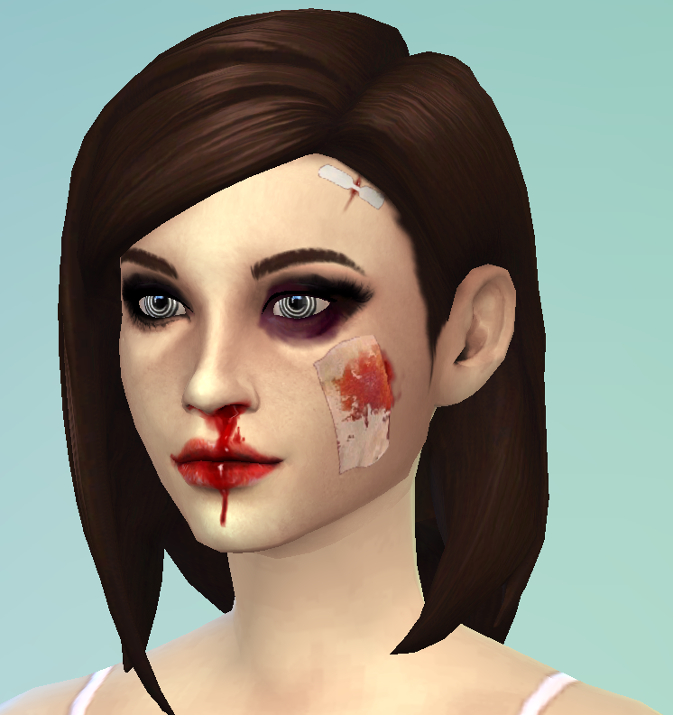 blood on face sims 4 cc