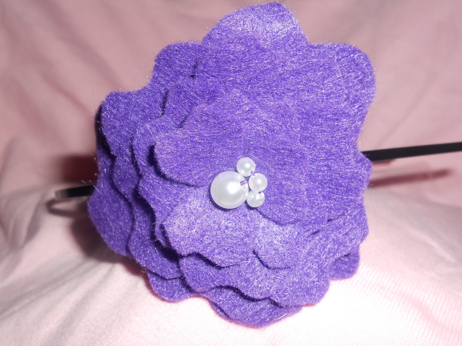 Sister See Sister Do Fabric Flower Felt Flower Ribbon Flower