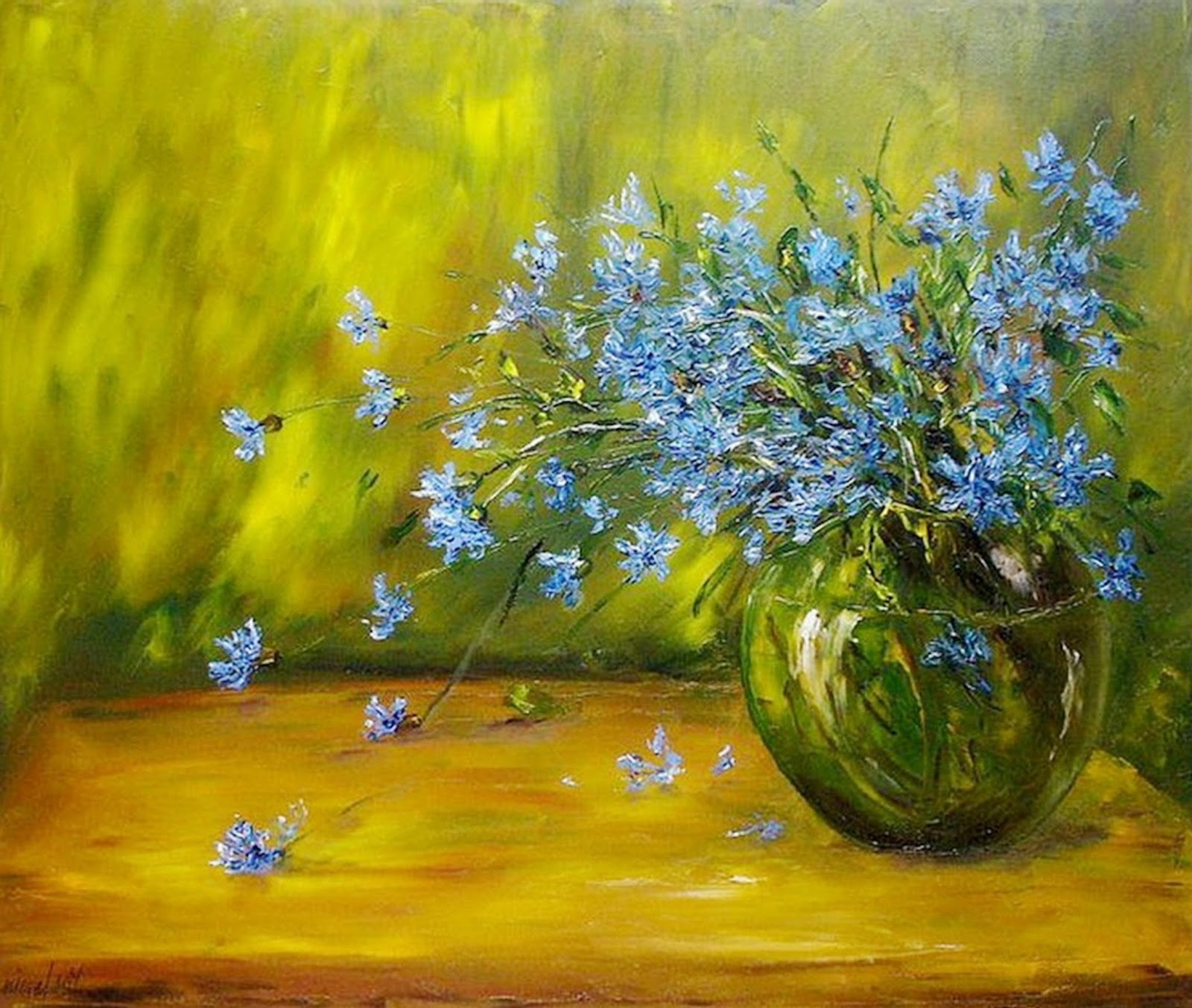 Cuadros, pinturas, oleos Pintura Moderna al Óleo (Flores)