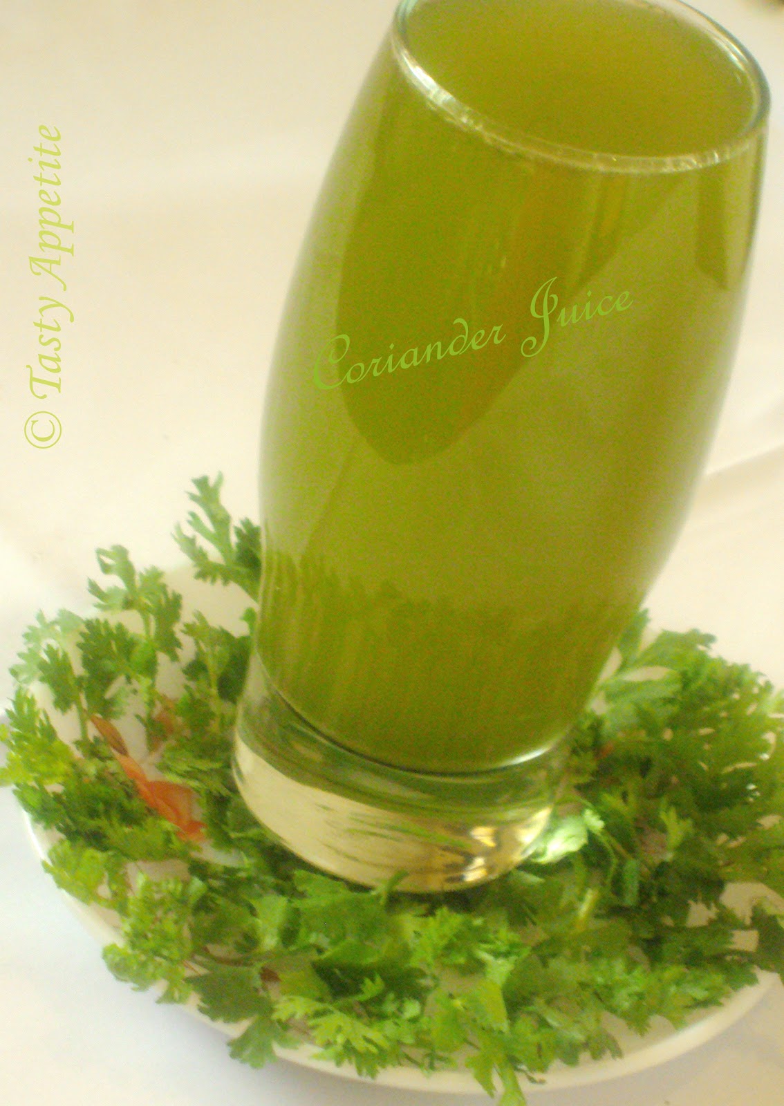 Cilantro / Coriander / Green Juice Recipe