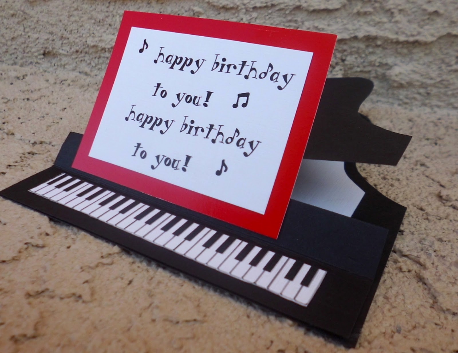 A French Accent Happy Birthday with a Piano