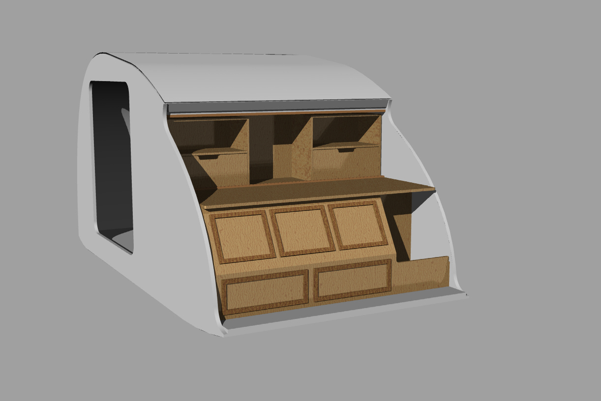 NYECAM cnc routing TEARDROP CAMPER KITS