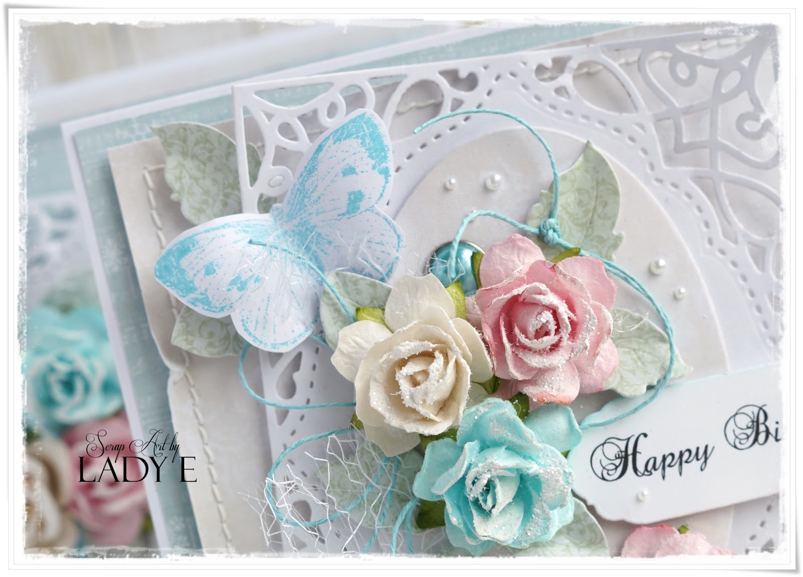 2 Pastel Cards / 2Pastelowe Kartki Studio75 DT Scrap Art by Lady E