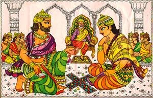 Yudhisthira In The Game Of Dice In The Mahabharata