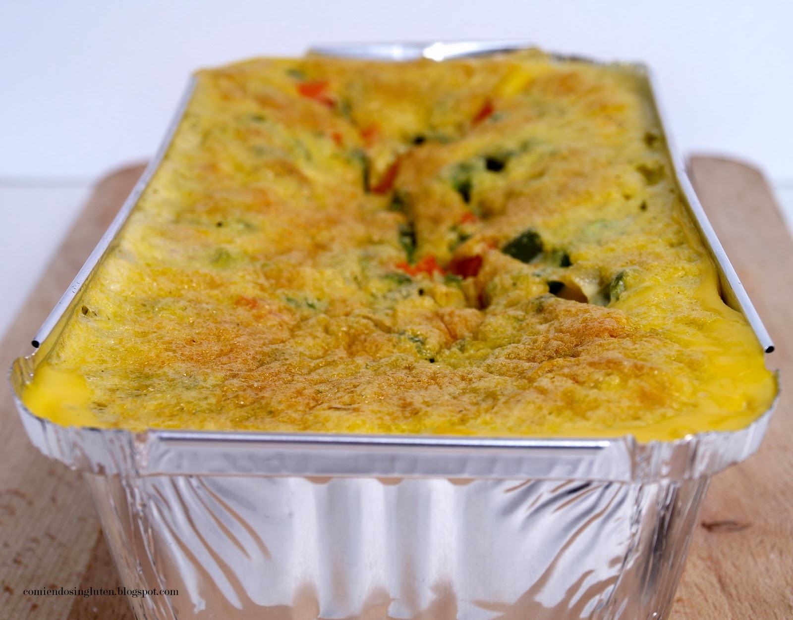 Comiendo sin gluten Pastel de verduras