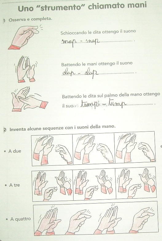 Il mondo dei suoni e della musica Incontro n. 3 I suoni del corpo