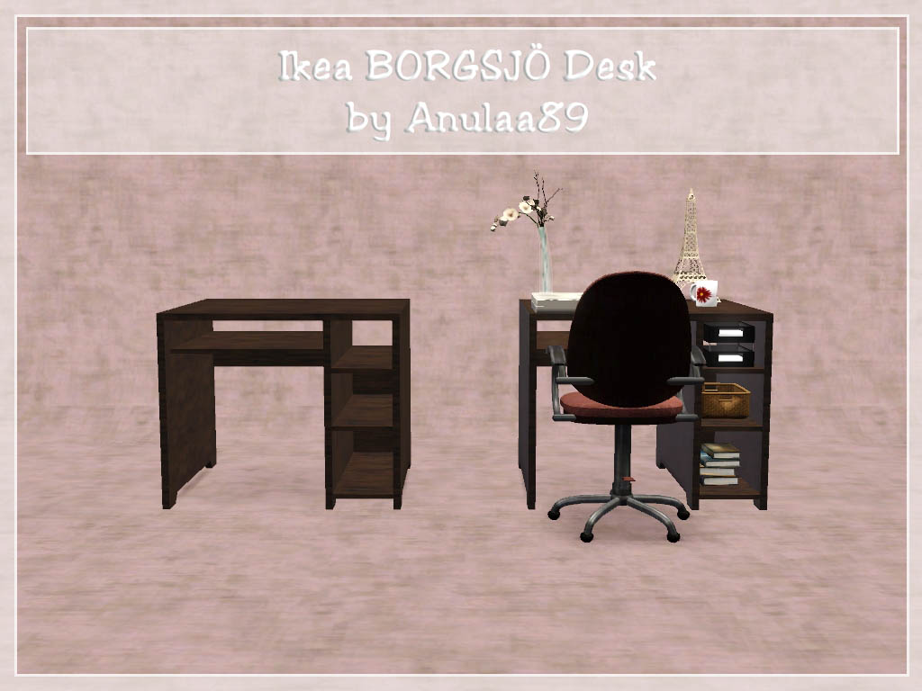 My Sims 3 Blog Updated Ikea Desk Borgsjo By Anulaa89