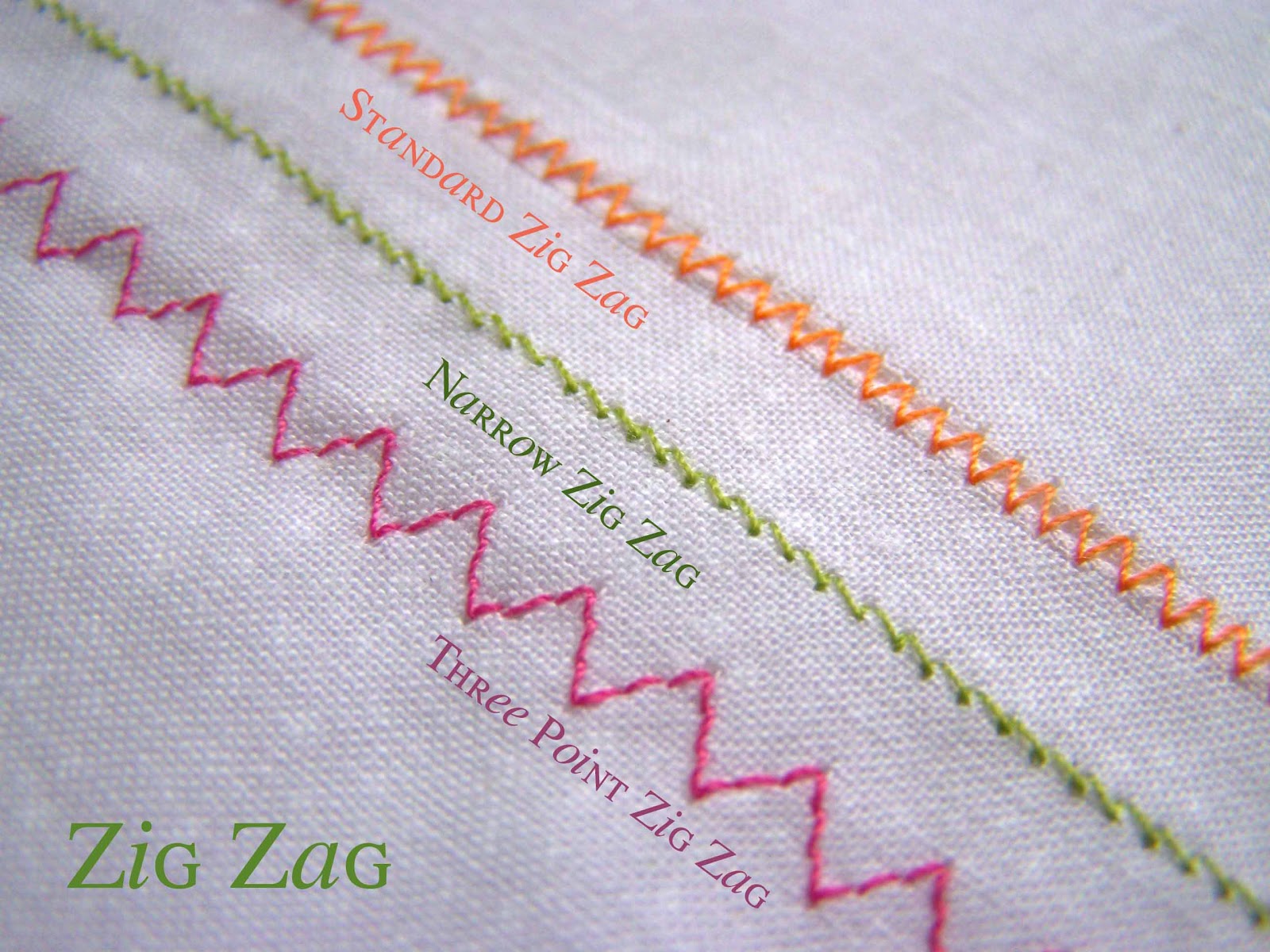 Made by Me. Shared with you.: Technique Tuesday: Zig Zag Stitching