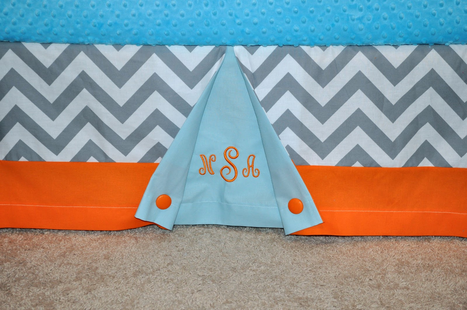 Precious And Prosperous Designs Grey Chevron Orange And Light
