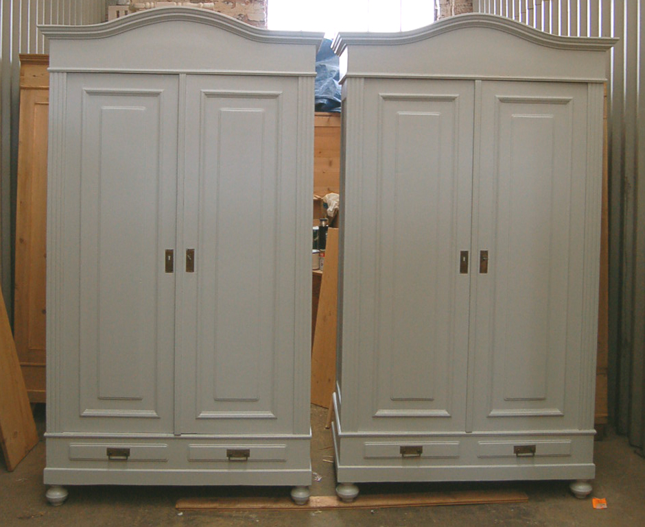 old pine furniture hand painted wardrobe
