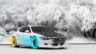 bmw cool image, picture, tuned, edited, snow, ice