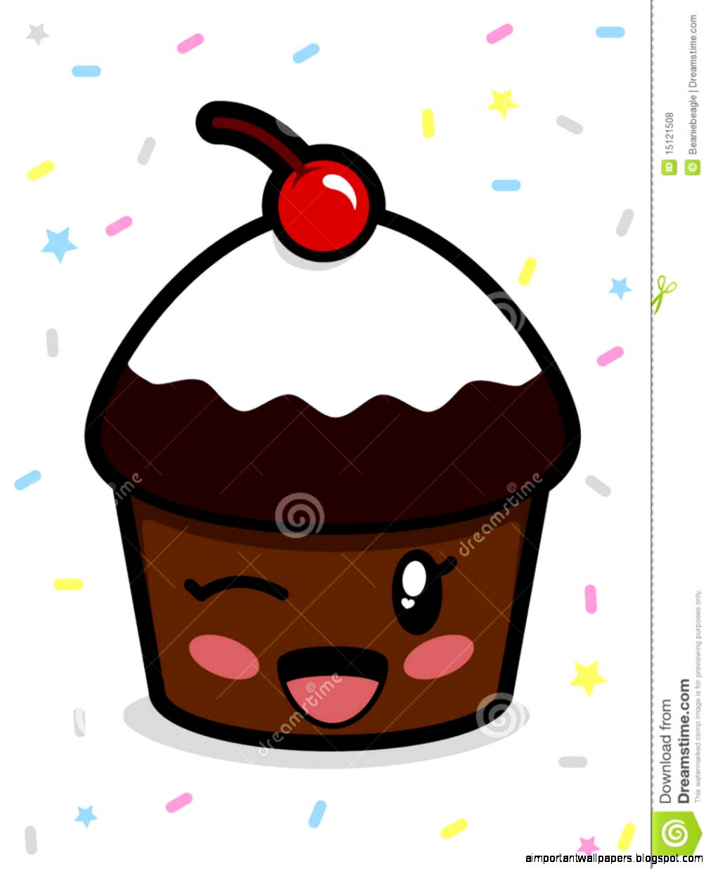 Cute Chocolate Cupcake Royalty Free Stock Photos   Image 15121508 Cute Chocolate Cupcake Royalty Free Stock Photos   Image 15121508