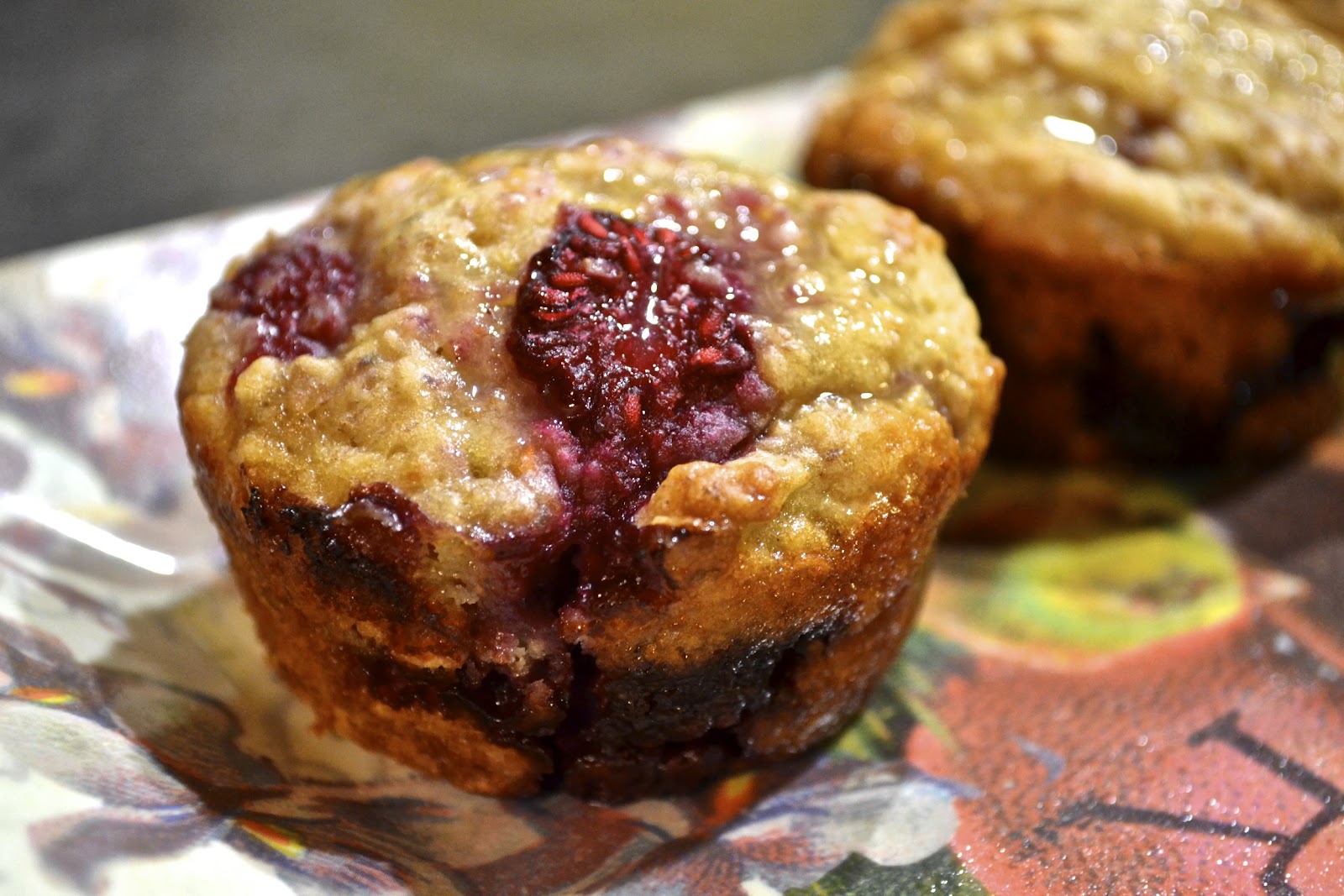 "Pointless" Meals Raspberry Oatmeal Muffins with Orange Glaze
