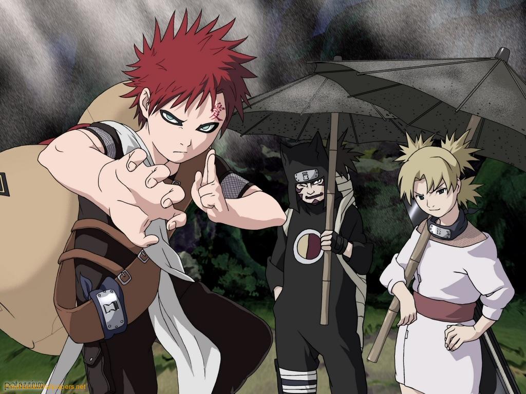 Naruto Characters: Team Gaara