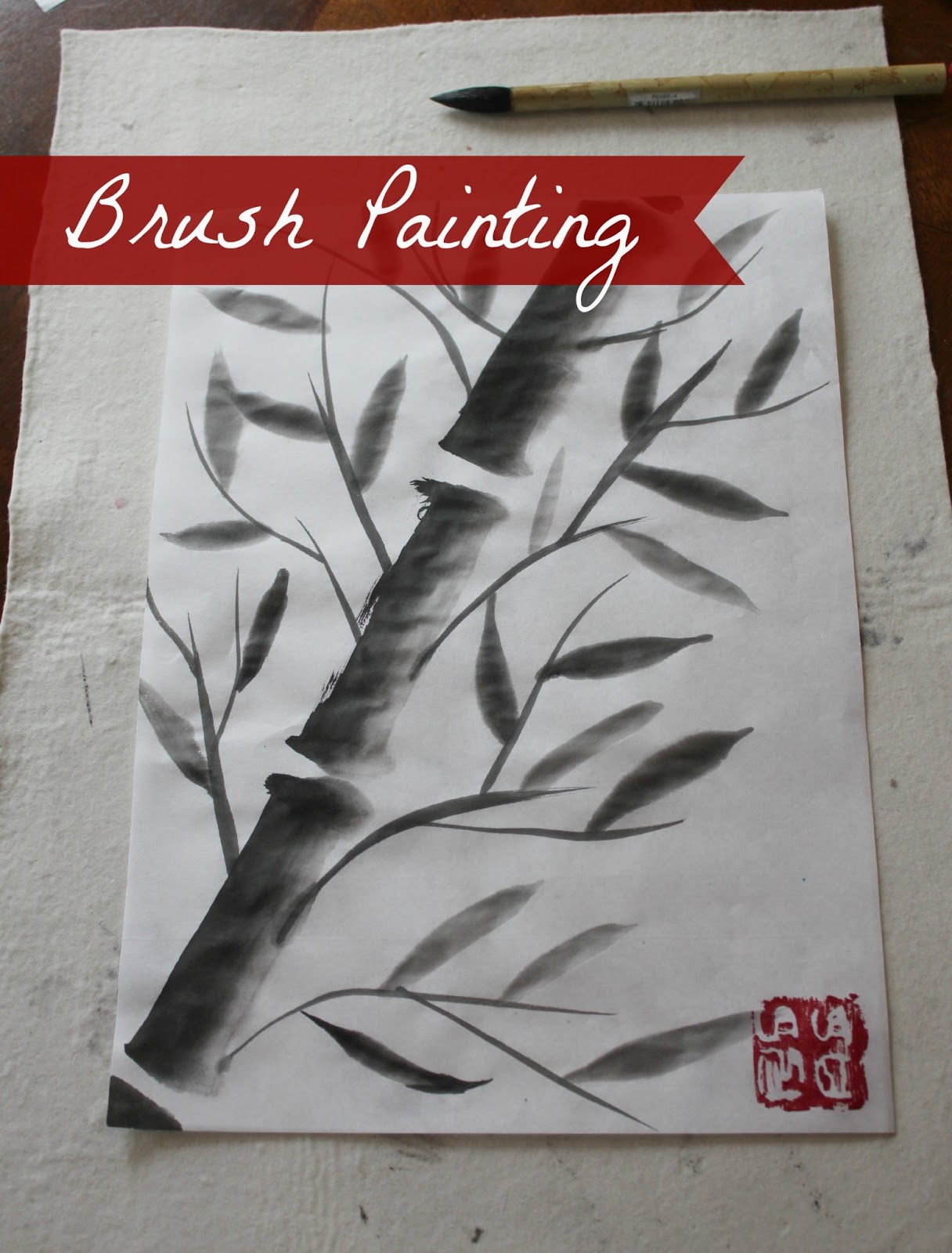 Marie's Pastiche Chinese Brush Painting How to Paint Bamboo