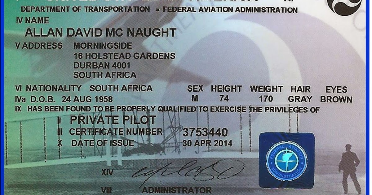 do eagles dare? My FAA licence issued