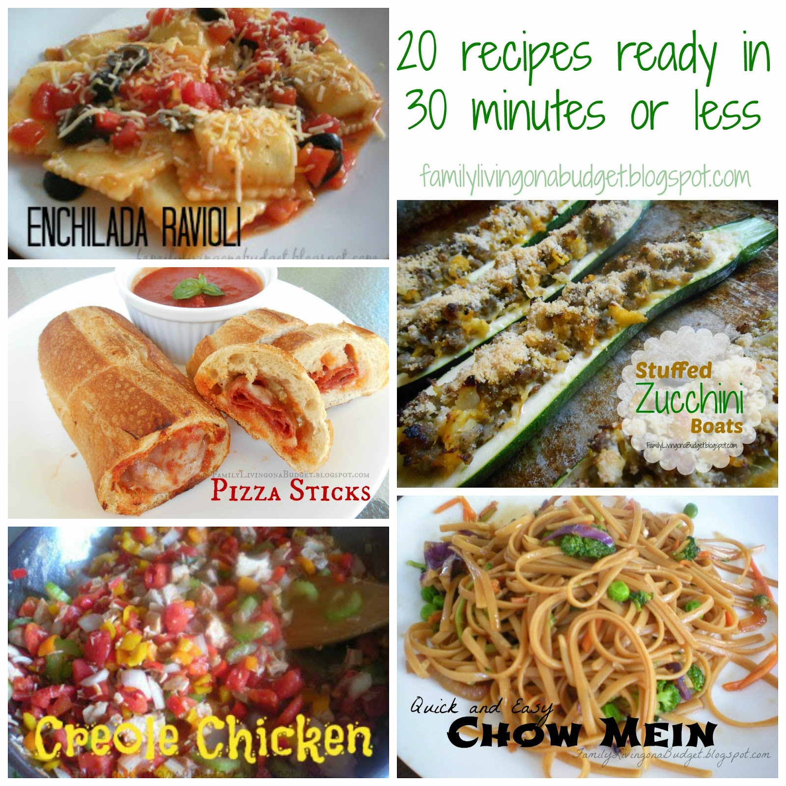 30minutescollage.jpg 1,600×1,600 pixels Recipes