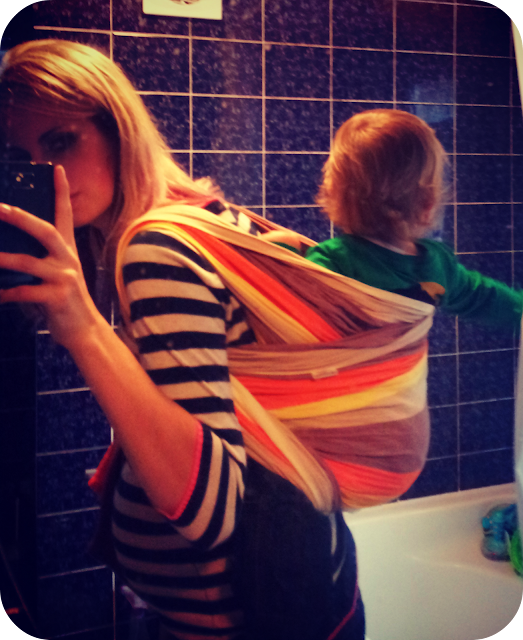 babywearing whilst pregnant, international babywearing week, pregnant carrying toddler