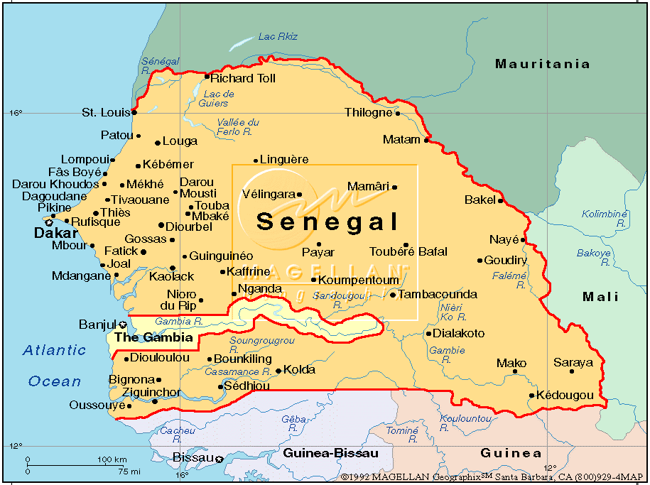 SENEGAL MAPAS GEOGRÁFICOS DE SENEGAL Mundo Hispánico™