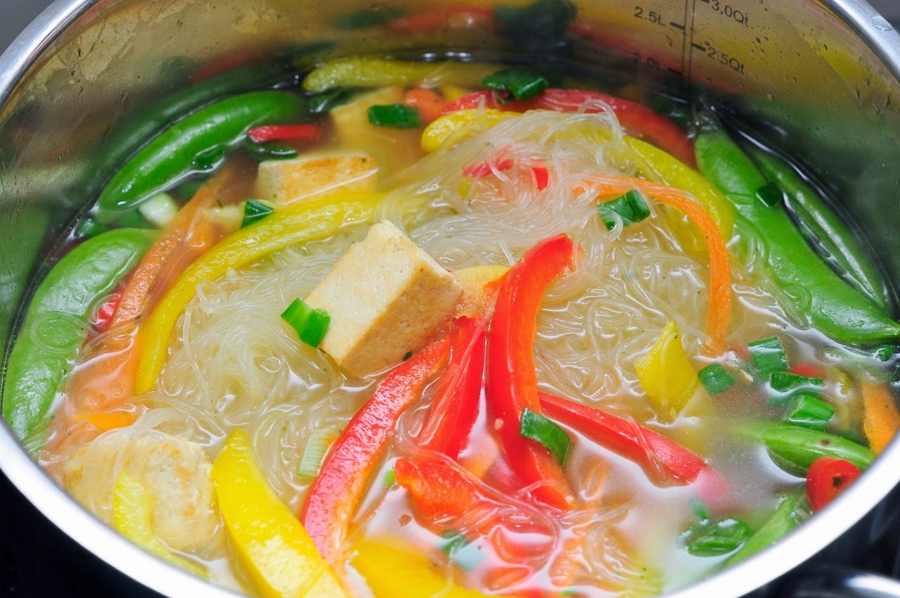 Asian Spring Vegetable Soup with Tofu Vegan Family Recipes