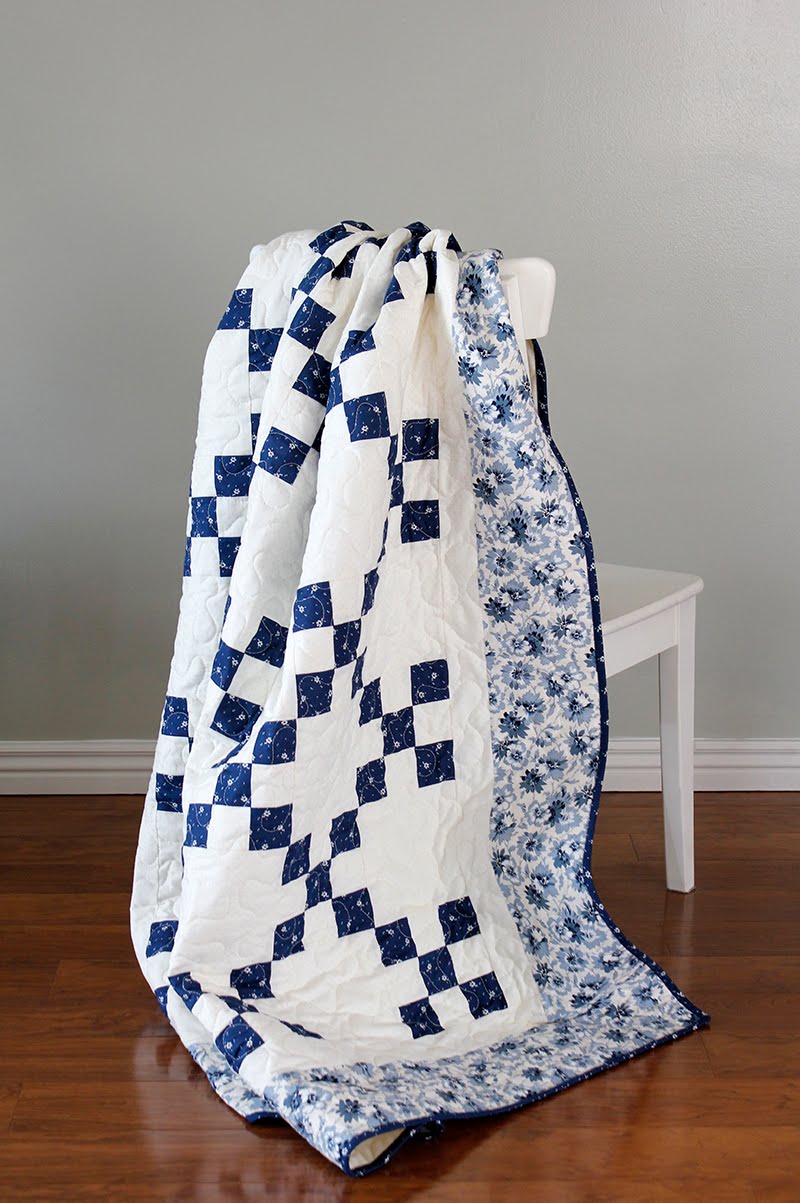 A Bright Corner Irish Chain Quilt and Faded Memories Blog Tour