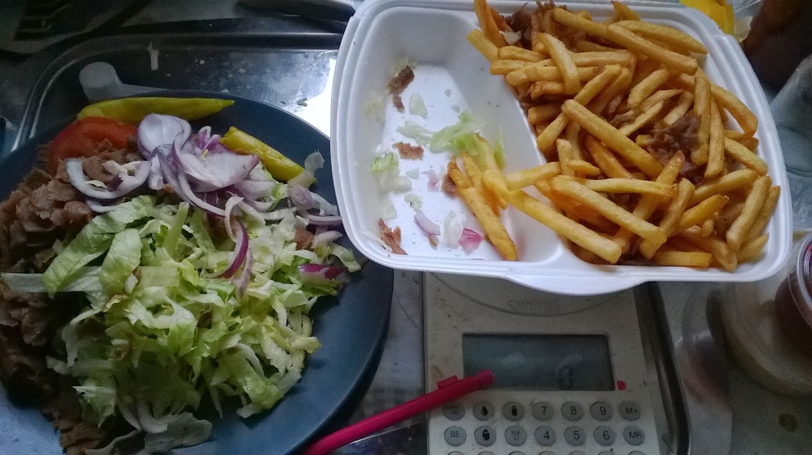 hur många kalorier innehåller en kebabtallrik