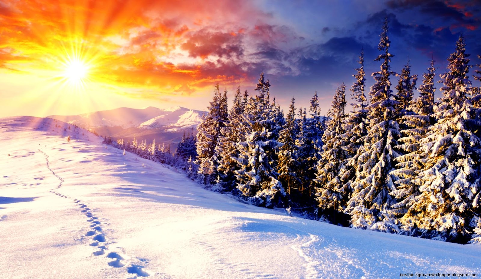 Winter Wonderland Sunset Winter Wonderland Sunset