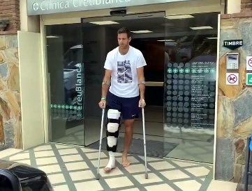 DEL POTRO SE RETIRO CAMINANDO