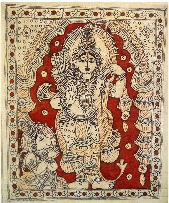 Kalamkari Paintings Siva Travelogue