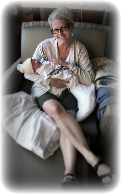 That's me with our first grandchild :)