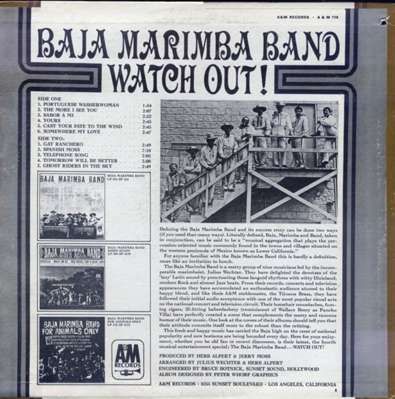 Luz Cámara Música Sólo para Melómanos Baja Marimba Band Watch Out