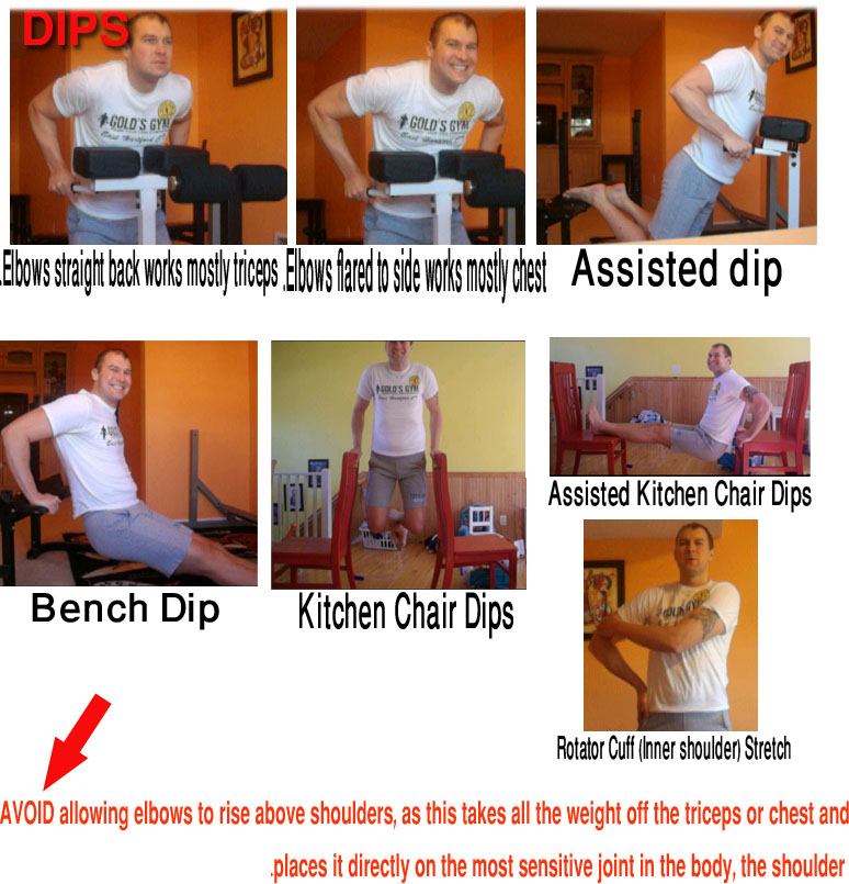 Andy's Iron Advice Dips "The Upper Body Squat"